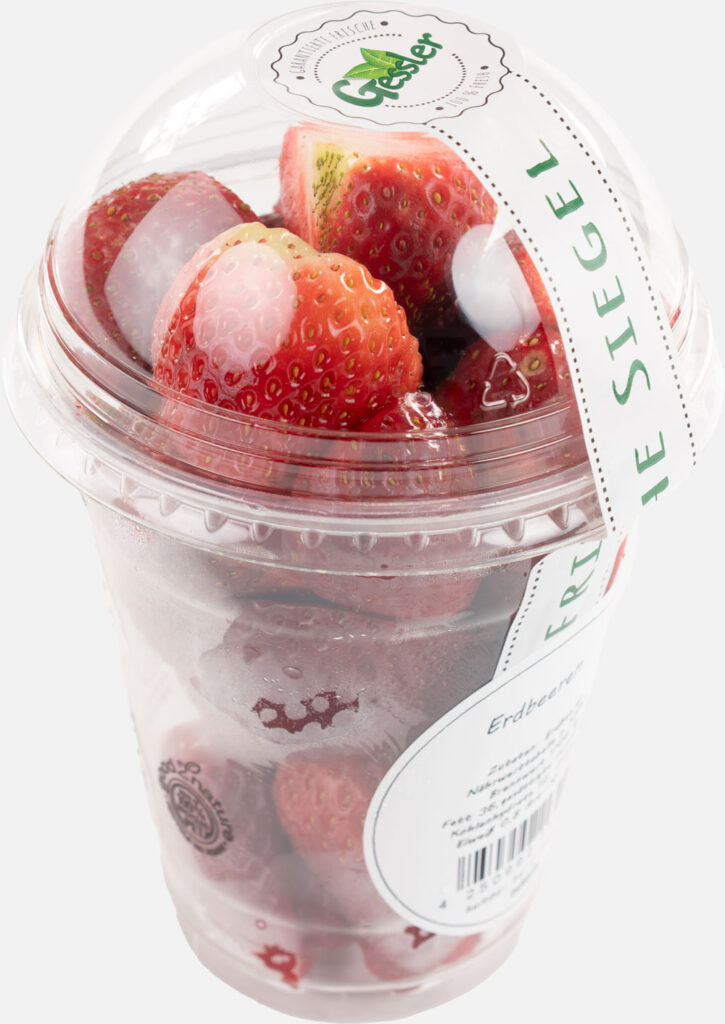Erdbeer Becher